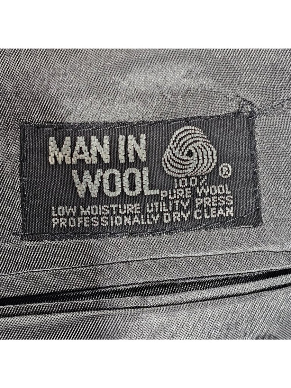 Vintage Pierre Cardin Wool Blazer Jacket Mens 42R Green Gray Man in Wool 80s - Picture 7 of 13